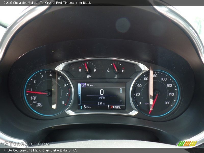 Crystal Red Tintcoat / Jet Black 2016 Chevrolet Malibu LT