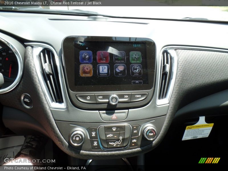 Crystal Red Tintcoat / Jet Black 2016 Chevrolet Malibu LT