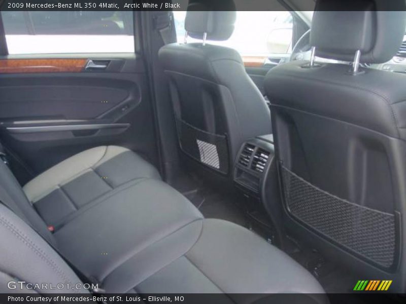 Arctic White / Black 2009 Mercedes-Benz ML 350 4Matic