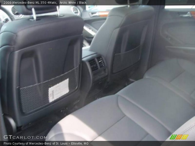 Arctic White / Black 2009 Mercedes-Benz ML 350 4Matic
