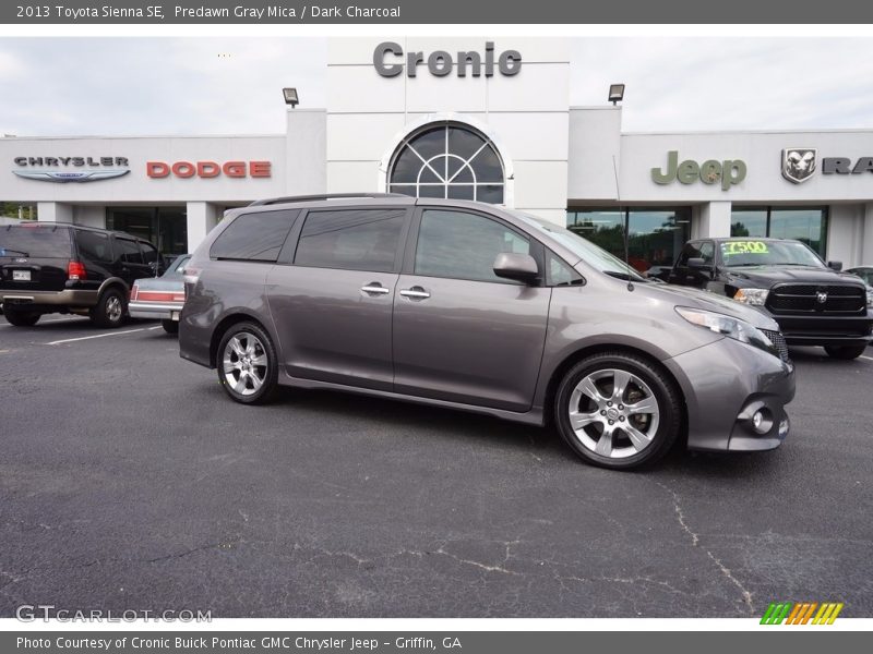 Predawn Gray Mica / Dark Charcoal 2013 Toyota Sienna SE