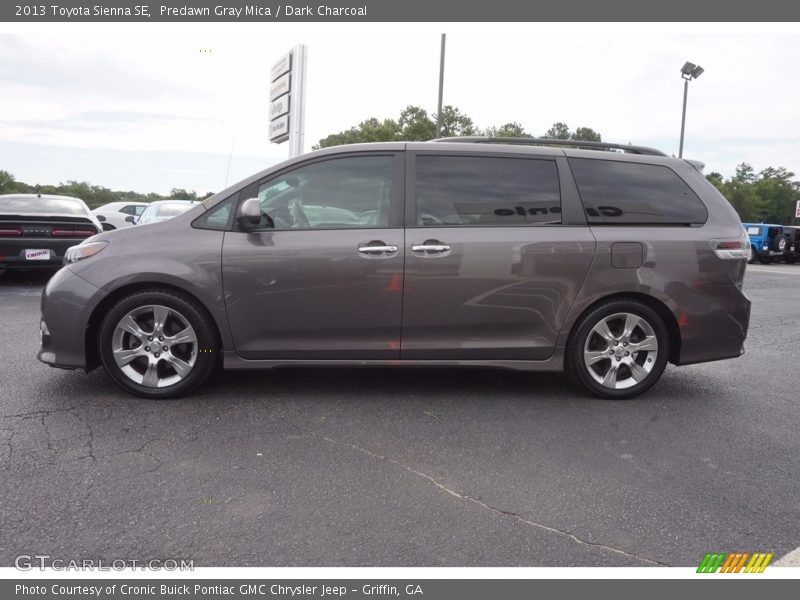 Predawn Gray Mica / Dark Charcoal 2013 Toyota Sienna SE