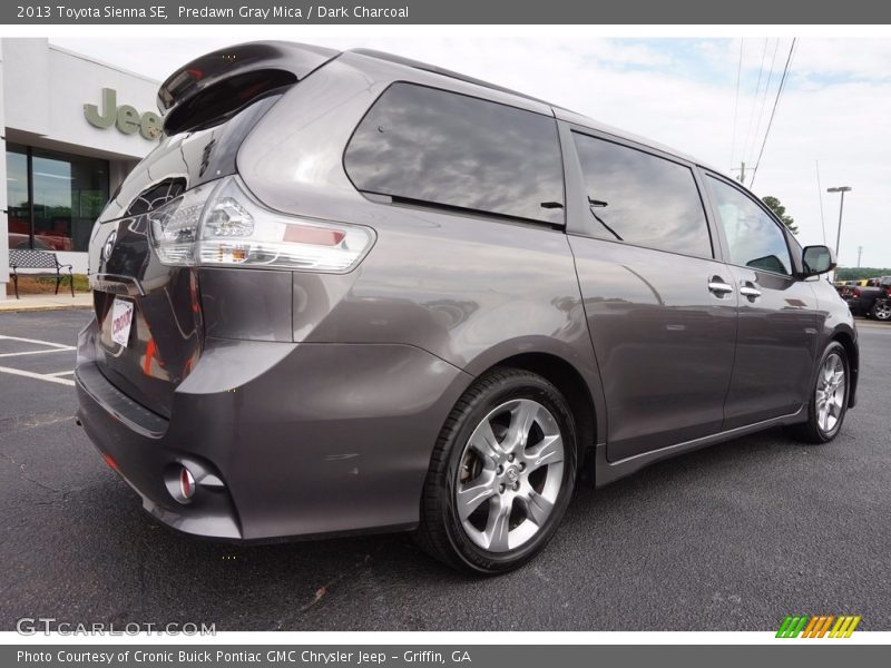 Predawn Gray Mica / Dark Charcoal 2013 Toyota Sienna SE