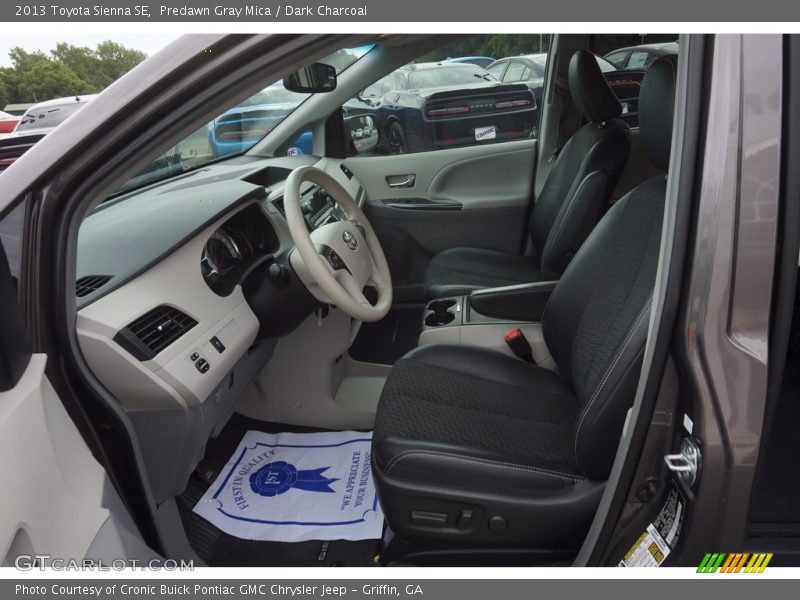 Predawn Gray Mica / Dark Charcoal 2013 Toyota Sienna SE