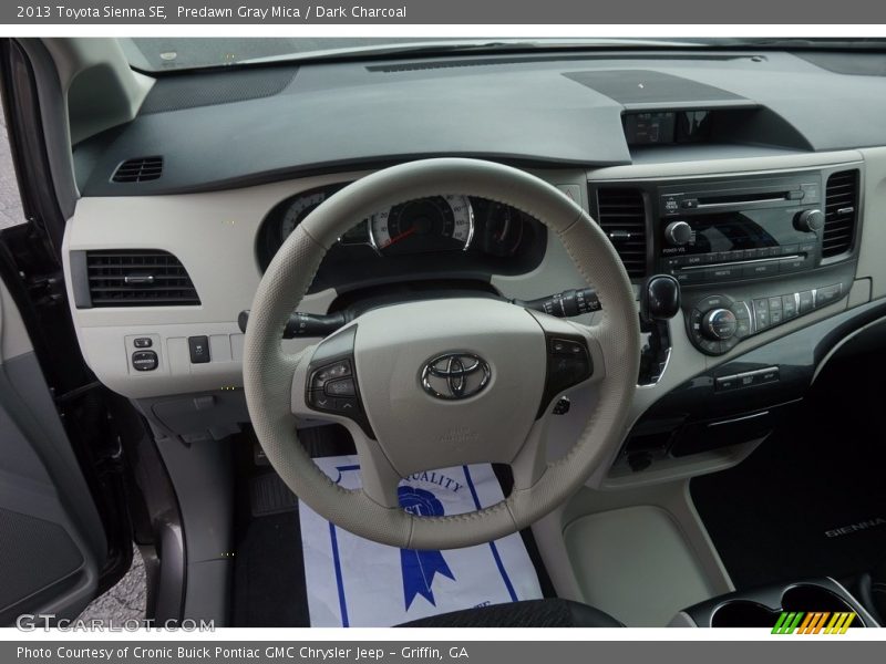 Predawn Gray Mica / Dark Charcoal 2013 Toyota Sienna SE