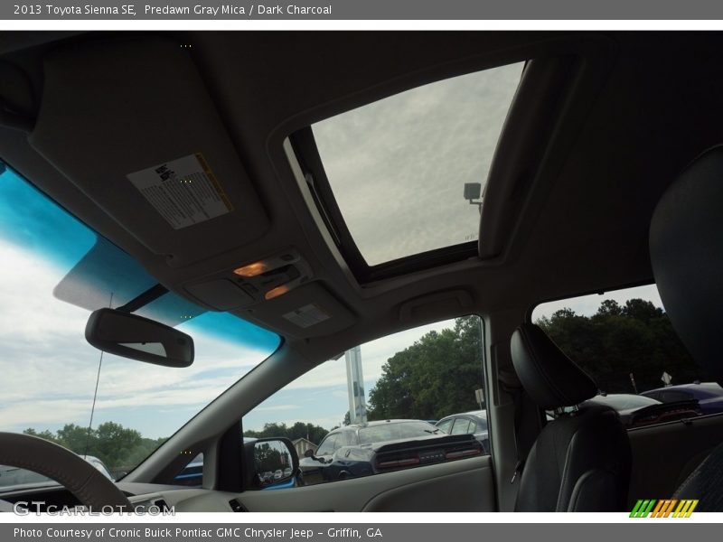 Predawn Gray Mica / Dark Charcoal 2013 Toyota Sienna SE
