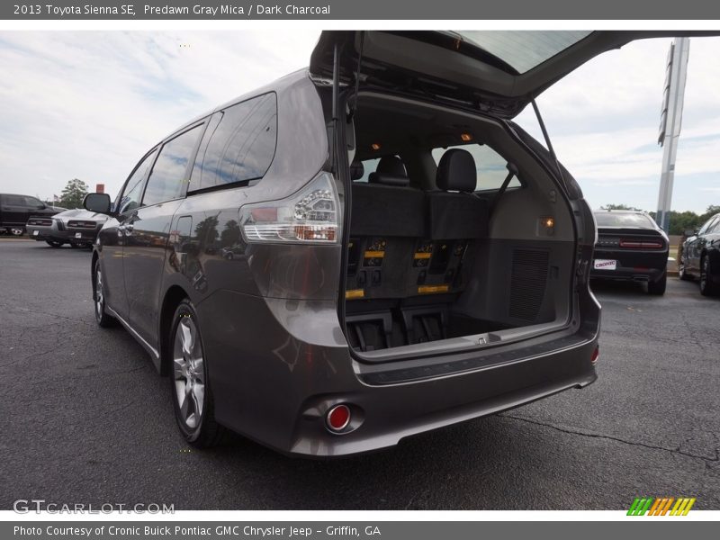 Predawn Gray Mica / Dark Charcoal 2013 Toyota Sienna SE