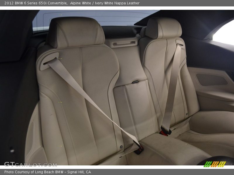 Alpine White / Ivory White Nappa Leather 2012 BMW 6 Series 650i Convertible