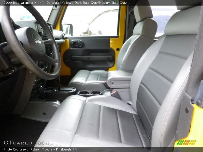 Detonator Yellow / Dark Slate Gray/Medium Slate Gray 2009 Jeep Wrangler X 4x4