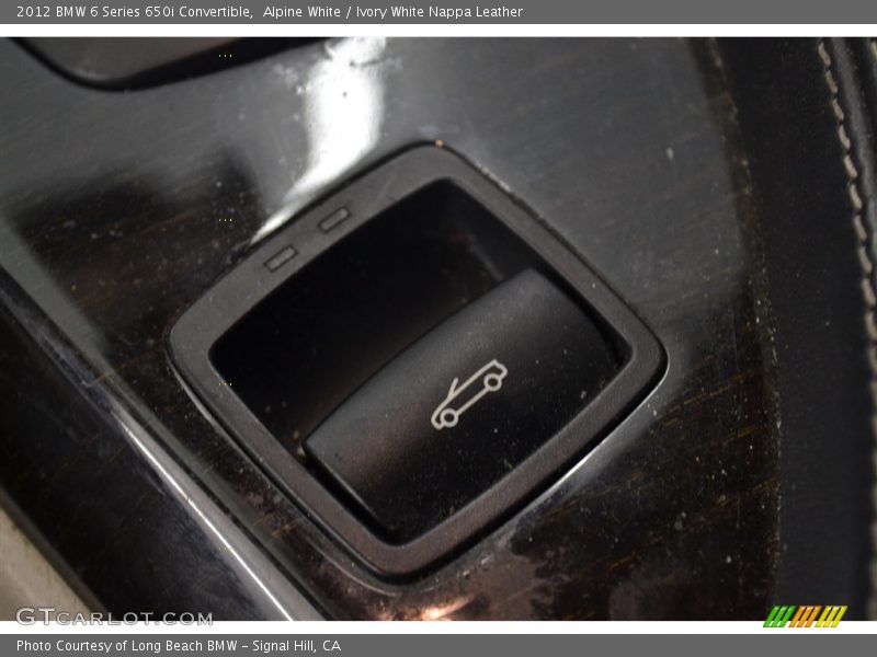 Alpine White / Ivory White Nappa Leather 2012 BMW 6 Series 650i Convertible