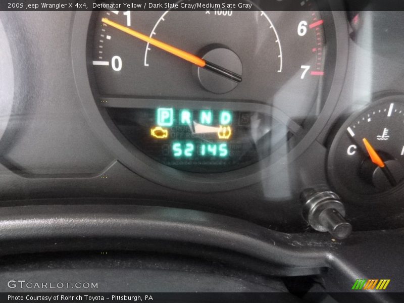Detonator Yellow / Dark Slate Gray/Medium Slate Gray 2009 Jeep Wrangler X 4x4