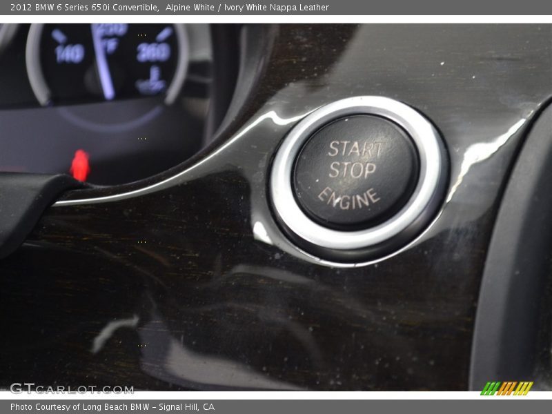 Alpine White / Ivory White Nappa Leather 2012 BMW 6 Series 650i Convertible