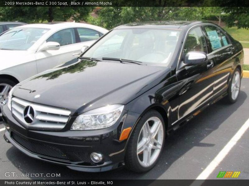 Black / Almond/Mocha 2009 Mercedes-Benz C 300 Sport