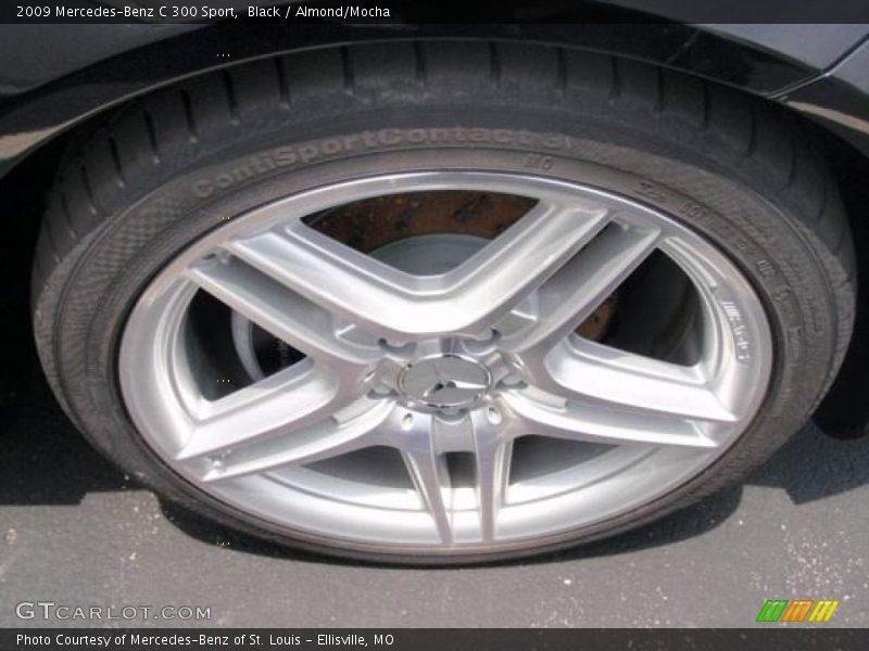 Black / Almond/Mocha 2009 Mercedes-Benz C 300 Sport