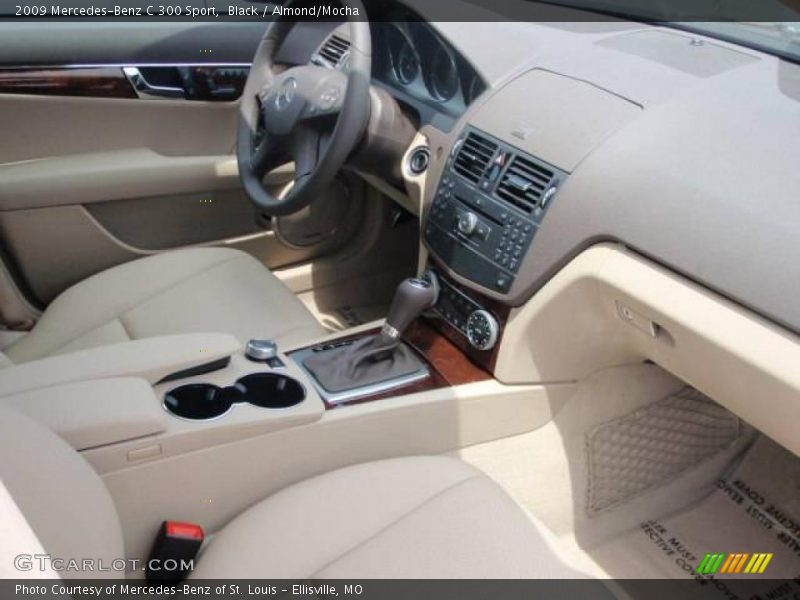 Black / Almond/Mocha 2009 Mercedes-Benz C 300 Sport