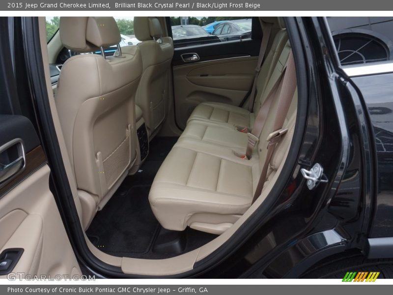 Brilliant Black Crystal Pearl / Black/Light Frost Beige 2015 Jeep Grand Cherokee Limited