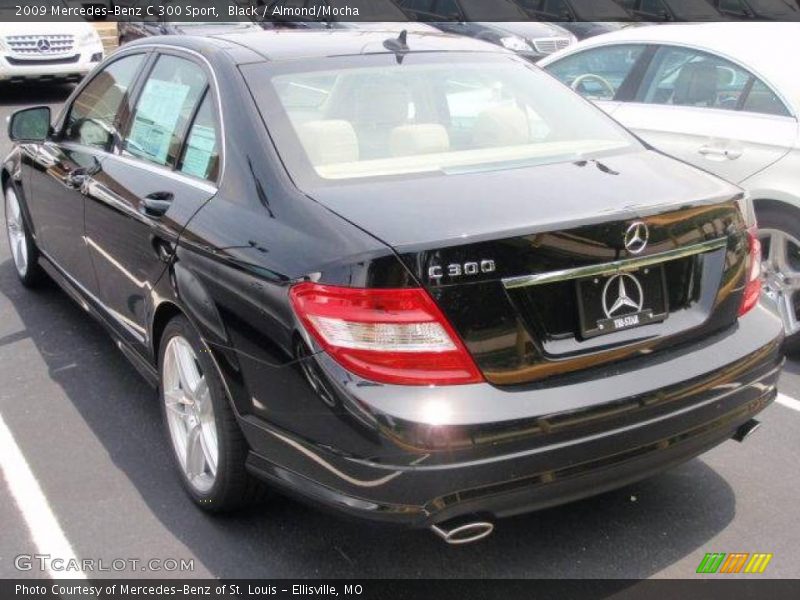 Black / Almond/Mocha 2009 Mercedes-Benz C 300 Sport