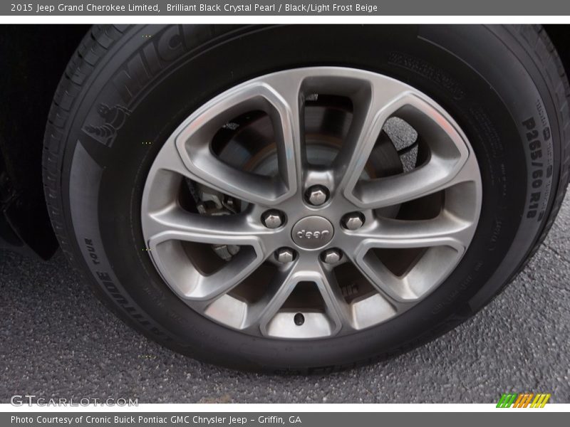 Brilliant Black Crystal Pearl / Black/Light Frost Beige 2015 Jeep Grand Cherokee Limited