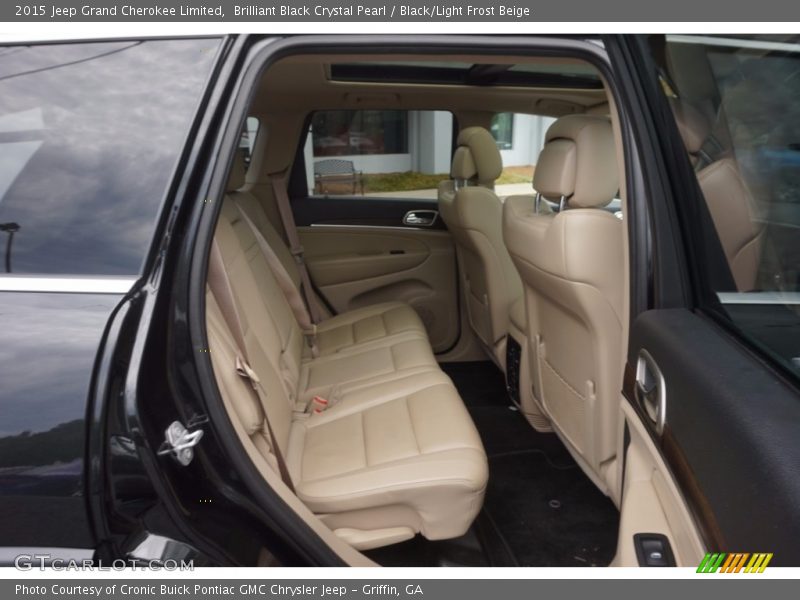 Brilliant Black Crystal Pearl / Black/Light Frost Beige 2015 Jeep Grand Cherokee Limited
