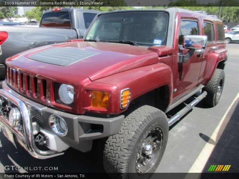 Sonoma Red Metallic / Ebony/Pewter 2009 Hummer H3