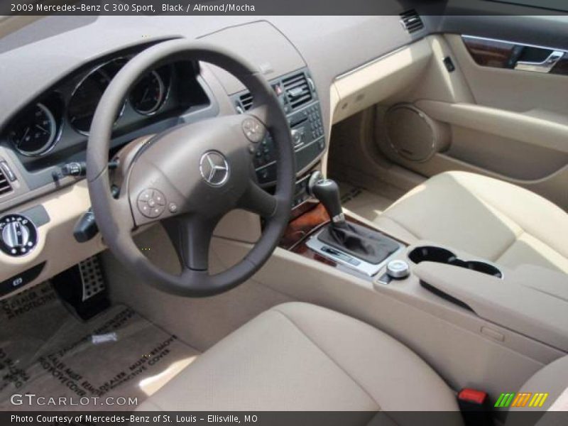 Black / Almond/Mocha 2009 Mercedes-Benz C 300 Sport