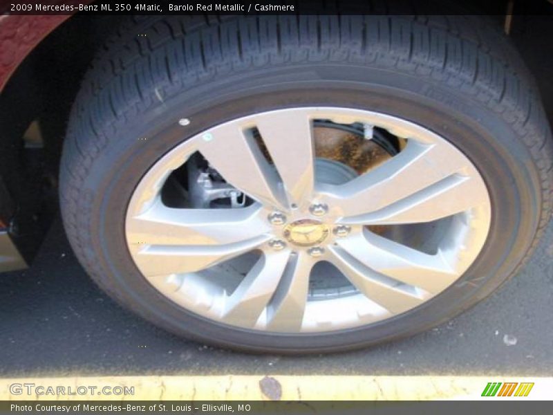 Barolo Red Metallic / Cashmere 2009 Mercedes-Benz ML 350 4Matic