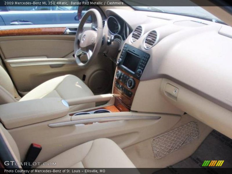 Barolo Red Metallic / Cashmere 2009 Mercedes-Benz ML 350 4Matic
