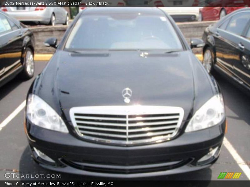 Black / Black 2009 Mercedes-Benz S 550 4Matic Sedan