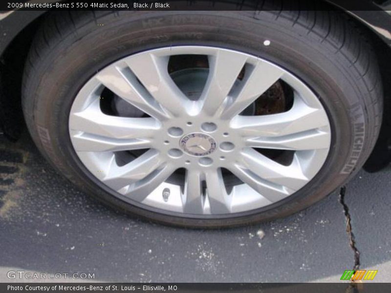 Black / Black 2009 Mercedes-Benz S 550 4Matic Sedan