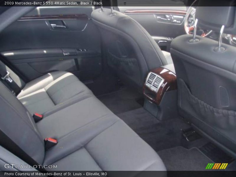 Black / Black 2009 Mercedes-Benz S 550 4Matic Sedan