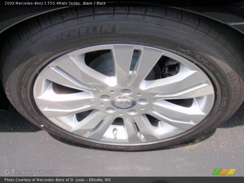 Black / Black 2009 Mercedes-Benz S 550 4Matic Sedan