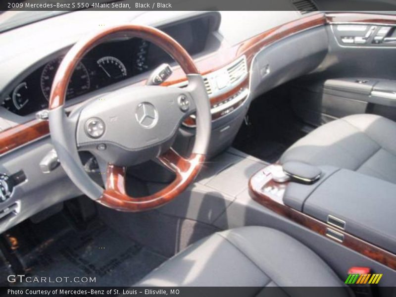 Black / Black 2009 Mercedes-Benz S 550 4Matic Sedan
