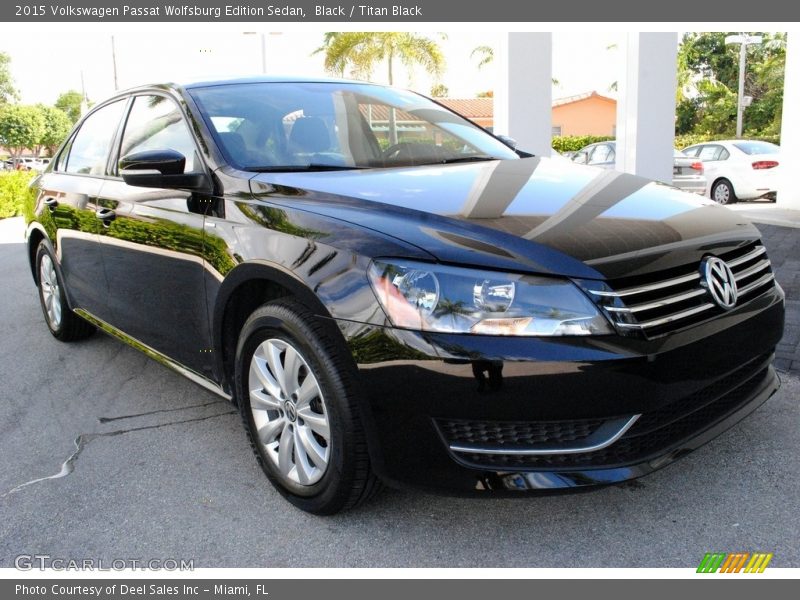 Black / Titan Black 2015 Volkswagen Passat Wolfsburg Edition Sedan