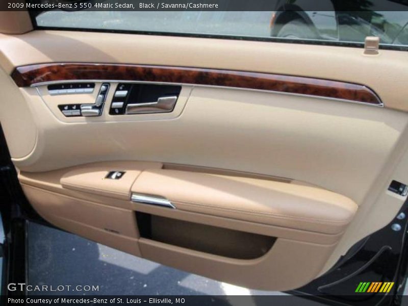 Black / Savanna/Cashmere 2009 Mercedes-Benz S 550 4Matic Sedan