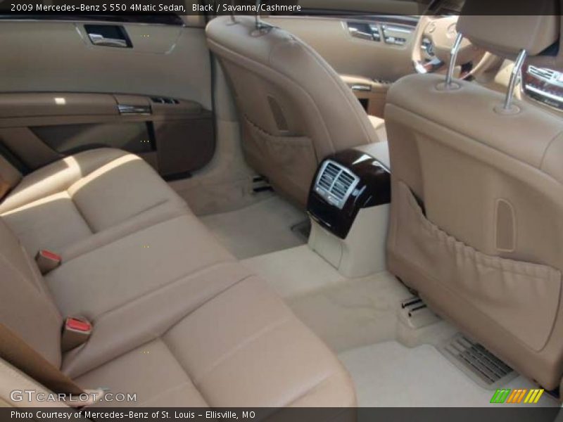 Black / Savanna/Cashmere 2009 Mercedes-Benz S 550 4Matic Sedan