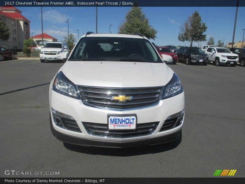 Iridescent Pearl Tricoat / Ebony 2017 Chevrolet Traverse Premier AWD
