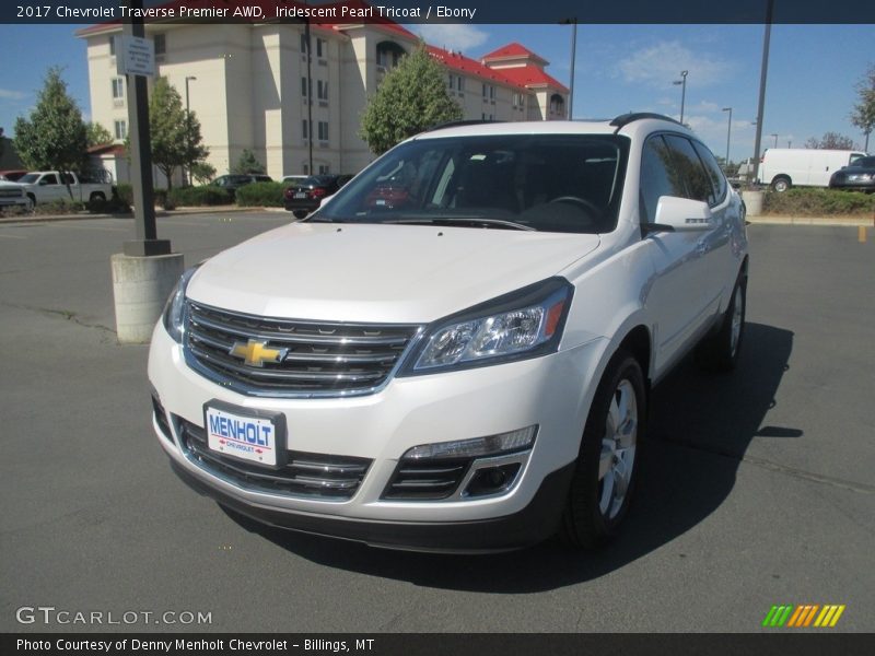 Iridescent Pearl Tricoat / Ebony 2017 Chevrolet Traverse Premier AWD