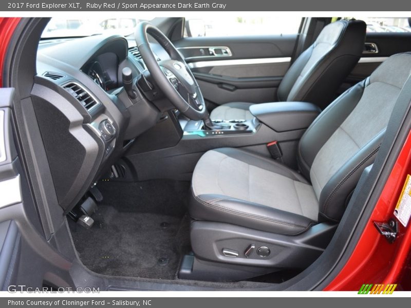 Front Seat of 2017 Explorer XLT