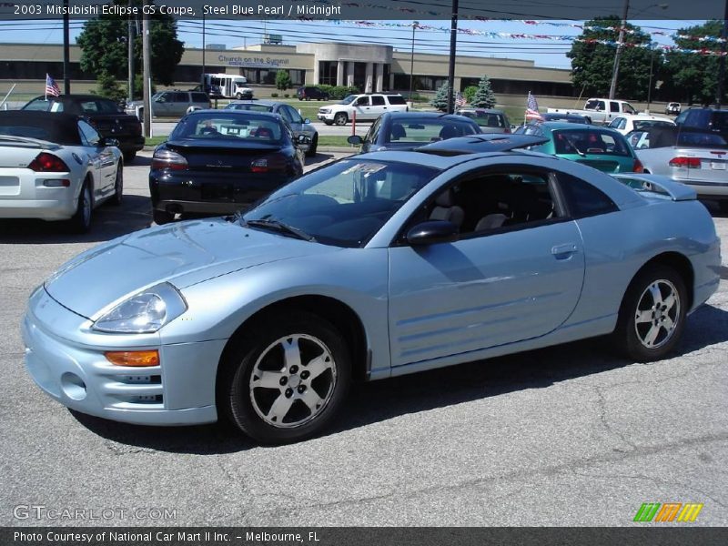Steel Blue Pearl / Midnight 2003 Mitsubishi Eclipse GS Coupe