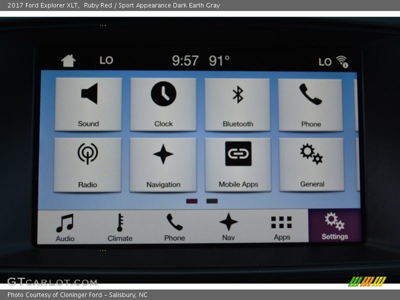 Ruby Red / Sport Appearance Dark Earth Gray 2017 Ford Explorer XLT