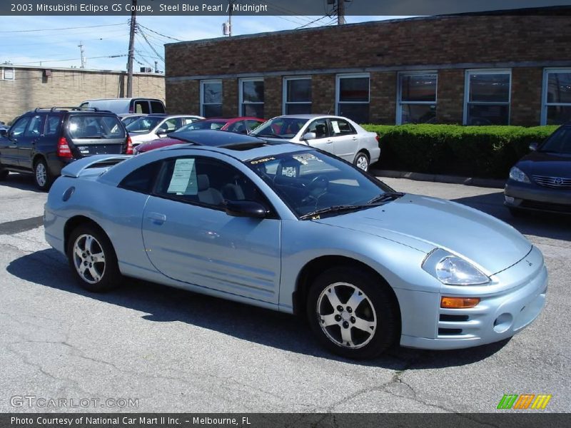 Steel Blue Pearl / Midnight 2003 Mitsubishi Eclipse GS Coupe