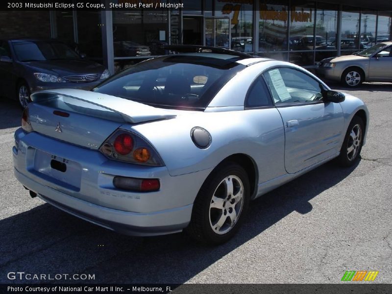 Steel Blue Pearl / Midnight 2003 Mitsubishi Eclipse GS Coupe