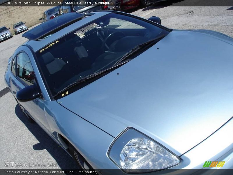 Steel Blue Pearl / Midnight 2003 Mitsubishi Eclipse GS Coupe