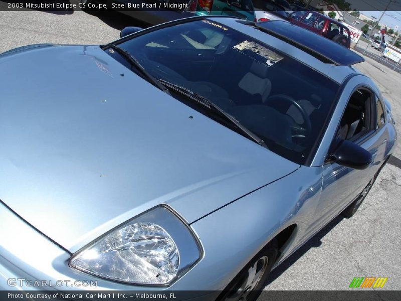 Steel Blue Pearl / Midnight 2003 Mitsubishi Eclipse GS Coupe