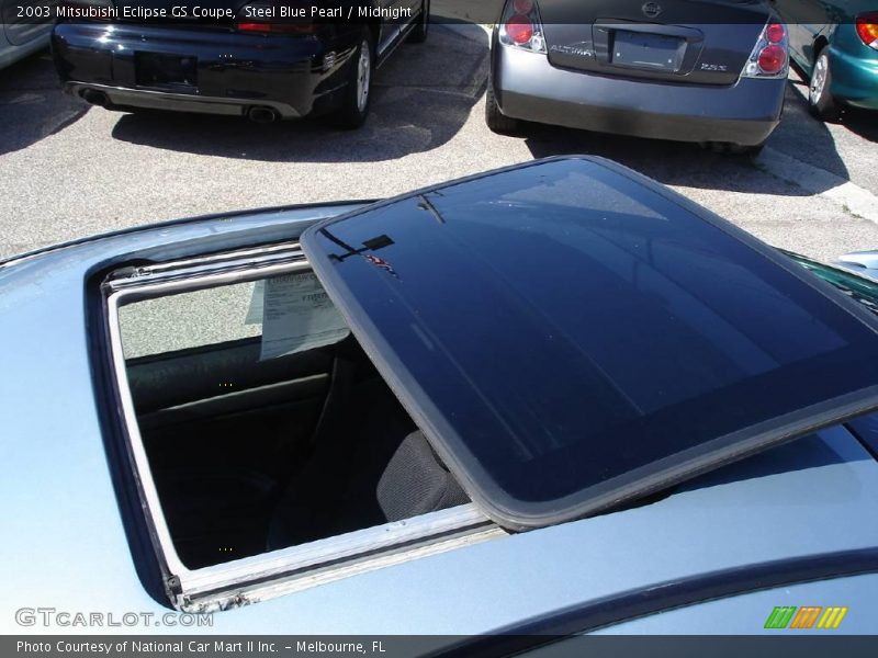 Steel Blue Pearl / Midnight 2003 Mitsubishi Eclipse GS Coupe
