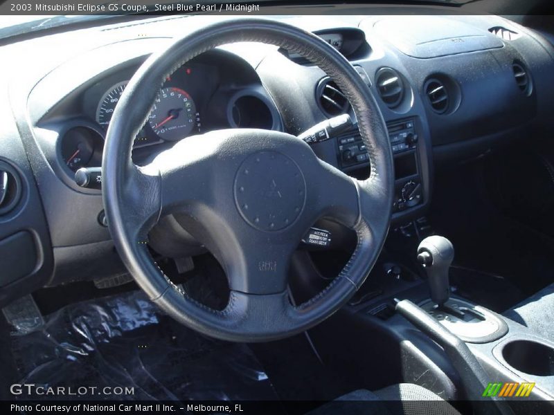 Steel Blue Pearl / Midnight 2003 Mitsubishi Eclipse GS Coupe