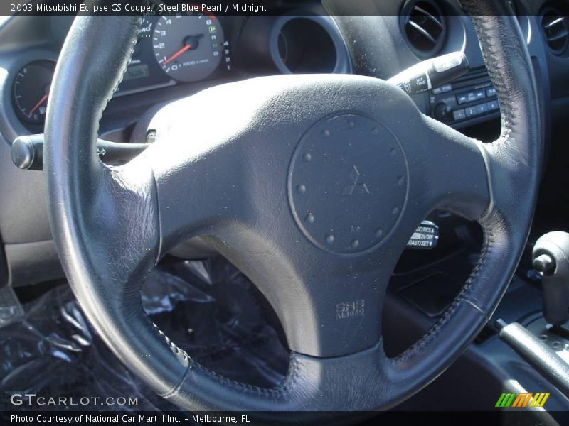 Steel Blue Pearl / Midnight 2003 Mitsubishi Eclipse GS Coupe