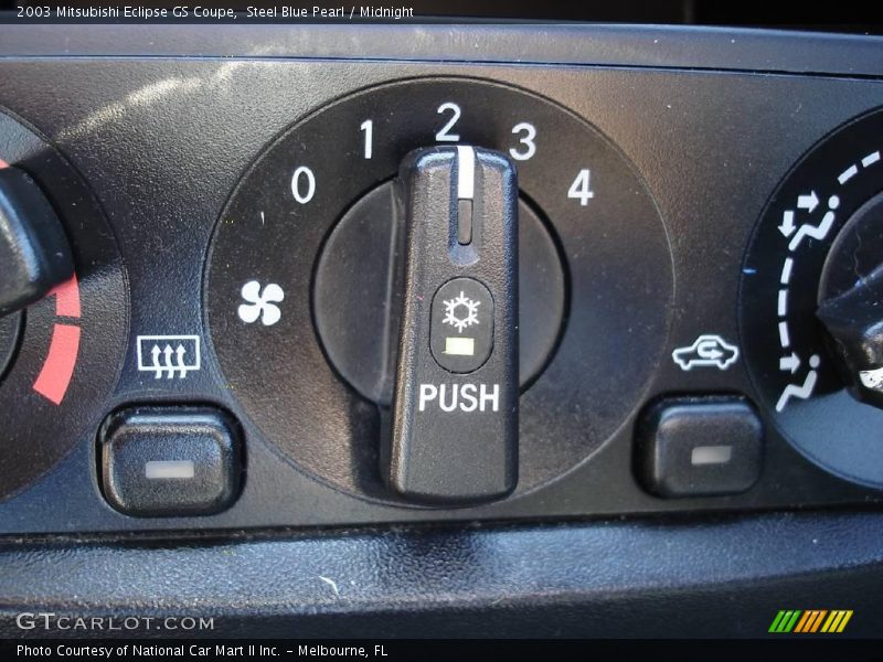 Steel Blue Pearl / Midnight 2003 Mitsubishi Eclipse GS Coupe