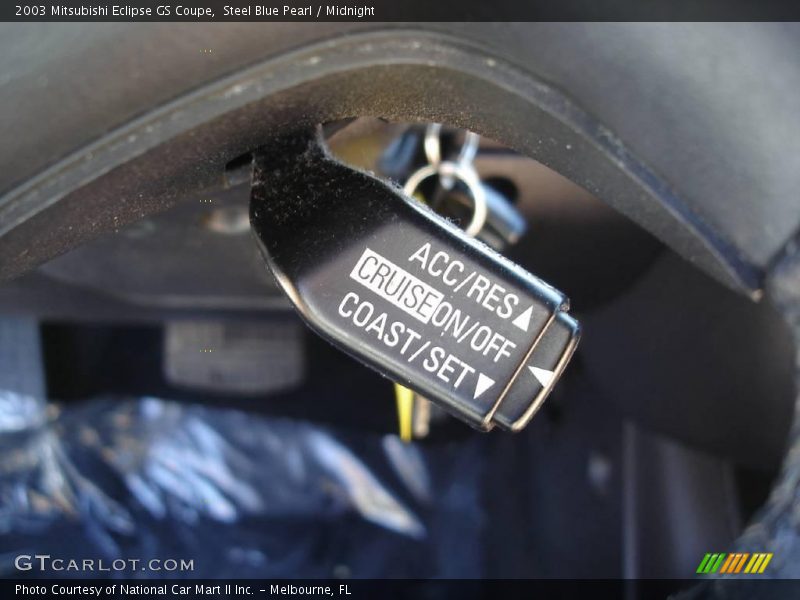 Steel Blue Pearl / Midnight 2003 Mitsubishi Eclipse GS Coupe
