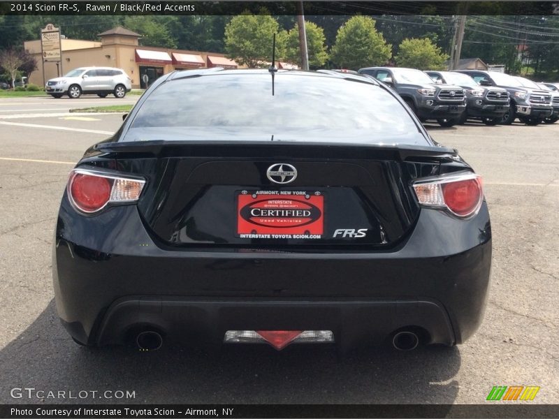 Raven / Black/Red Accents 2014 Scion FR-S